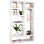 ΒΙΒΛΙΟΘΗΚΗ HANDYR HM9707 ΜΑΣΙΦ ΞΥΛΟ MANGO ΣΕ ΛΕΥΚΟ ΧΡΩΜΑ 100x35x165Yεκ.