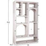 ΒΙΒΛΙΟΘΗΚΗ HANDYR HM9707 ΜΑΣΙΦ ΞΥΛΟ MANGO ΣΕ ΛΕΥΚΟ ΧΡΩΜΑ 100x35x165Yεκ. - Image 2
