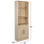 ΒΙΒΛΙΟΘΗΚΗ ΜΕΛΑΜΙΝΗΣ ENSLEY HM2027.02 SONAMA 60X30X180 εκ. - Image 2
