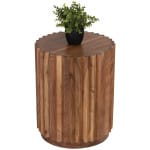 ΒΟΗΘΗΤΙΚΟ ΤΡΑΠΕΖΙ ΣΤΡΟΓΓΥΛΟ SEDGE HM9696 ΜΑΣΙΦ ΑΚΑΚΙΑ-ΦΥΣΙΚΟ ΧΡΩΜΑ Φ40x50Υεκ.