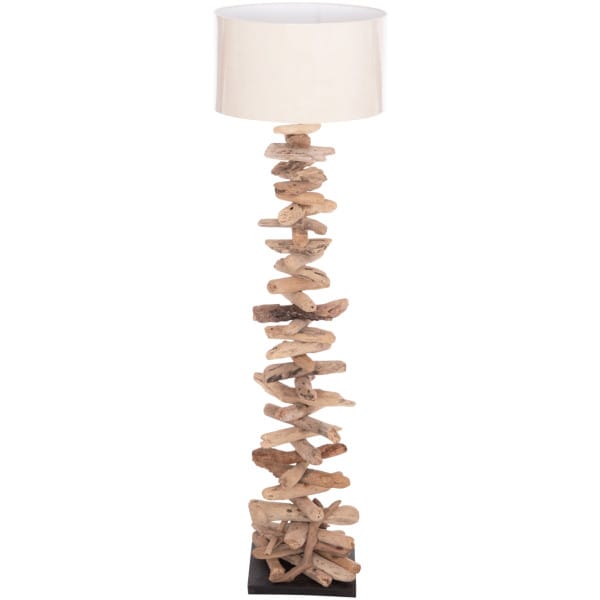 ΔΙΑΚΟΣΜΗΤΙΚΟ ΦΩΤΙΣΤΙΚΟ ΔΑΠΕΔΟΥ ALTAR HM4430 DRIFTWOOD--ΛΕΥΚΟ PVC Φ45x155Υεκ. - Image 1