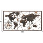 ΔΙΑΚΟΣΜΗΤΙΚΟ ΤΟΙΧΟΥ ΠΑΓΚΟΣΜΙΟΣ ΧΑΡΤΗΣ HM4656 ΜΕΤΑΛΛΟ ΧΑΛΚΙΝΟ 120x0,1x60Υεκ. - Image 2
