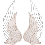ΔΙΑΚΟΣΜΗΤΙΚΟ ΤΟΙΧΟΥ ΣΕΤ 2ΤΜΧ ΦΤΕΡΑ HM4223 MDF ΣΕ ΛΕΥΚΟ-ΜΑΥΡΟ ΜΕΤΑΛΛΟ 39x1,5x92Υ εκ.