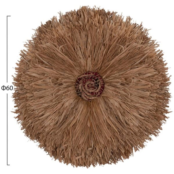 ΔΙΑΚΟΣΜΗΤΙΚΟ ΤΟΙΧΟΥ ΣΤΡΟΓΓΥΛΟ ABOR HM4717 ΙΝΕΣ SISAL ΦΥΣΙΚΟ Φ60εκ. - Image 2