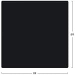 ΕΠΙΦΑΝΕΙΑ ΤΡΑΠΕΖΙΟΥ HPL HM5838.01 ΜΑΥΡΗ 69x69 εκ. ΠΑΧΟΥΣ 12mm. - Image 2