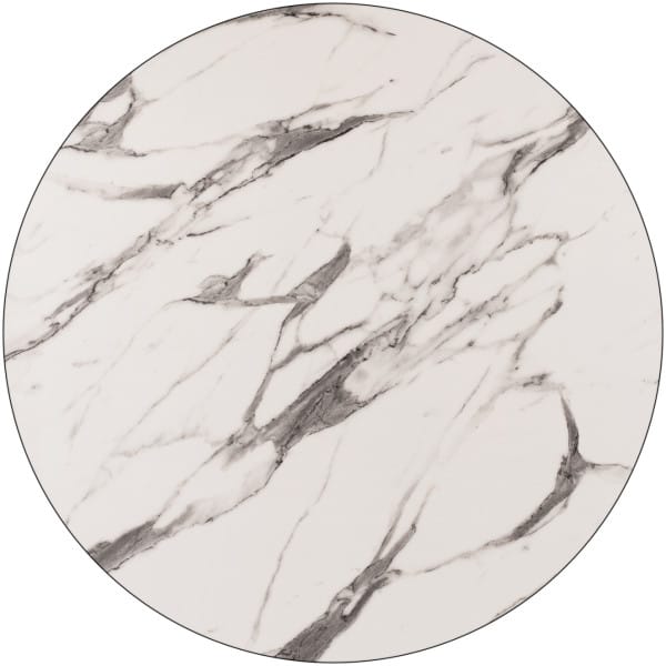 ΕΠΙΦΑΝΕΙΑ ΤΡΑΠΕΖΙΟΥ HPL HM5841.11 MARBLE WHITE-GREY Φ60 εκ. ΠΑΧΟΥΣ 12mm. - Image 1