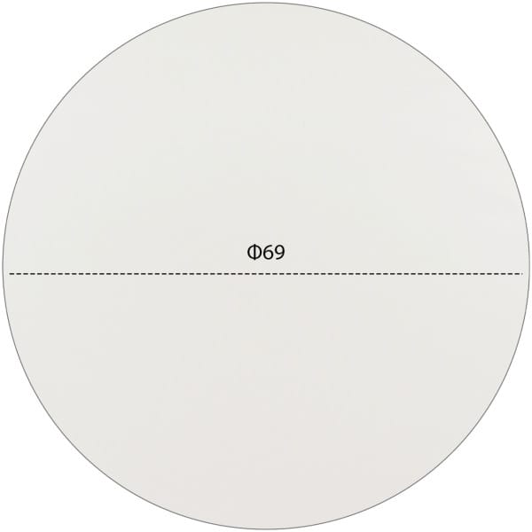 ΕΠΙΦΑΝΕΙΑ ΤΡΑΠΕΖΙΟΥ HPL HM5842.02 ΛΕΥΚΗ Φ69 εκ. ΠΑΧΟΥΣ 12mm. - Image 2