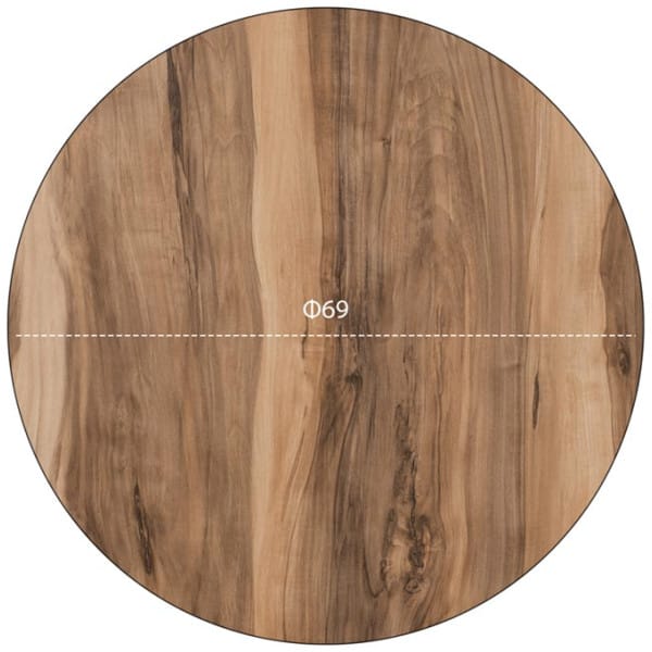 ΕΠΙΦΑΝΕΙΑ ΤΡΑΠΕΖΙΟΥ HPL HM5842.10 INDIAN SHESHAM Φ69 εκ. ΠΑΧΟΥΣ 12mm. - Image 2