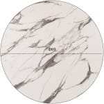 ΕΠΙΦΑΝΕΙΑ ΤΡΑΠΕΖΙΟΥ HPL HM5842.11 MARBLE WHITE-GREY Φ69 εκ. ΠΑΧΟΥΣ 12mm. - Image 2