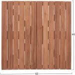 ΕΠΙΦΑΝΕΙΑ ΤΡΑΠΕΖΙΟΥ ΤΕΤΡΑΓΩΝΗ HM18135 ΞΥΛΟ TEAK--ΦΥΣΙΚΟ 60x60x4(πάχος)εκ. - Image 2