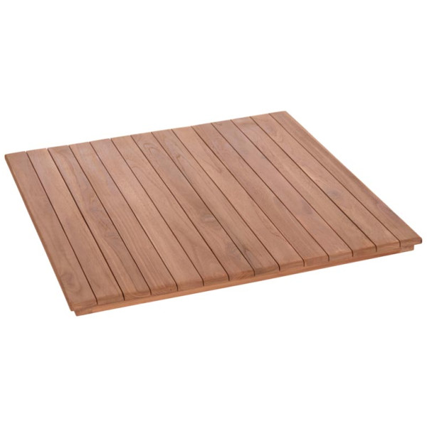 ΕΠΙΦΑΝΕΙΑ ΤΡΑΠΕΖΙΟΥ ΤΕΤΡΑΓΩΝΗ HM18136 ΞΥΛΟ TEAK--ΦΥΣΙΚΟ 70x70x4(πάχος)εκ.