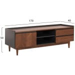 ΕΠΙΠΛΟ ΤΗΛΕΟΡΑΣΗΣ VEEN HM9741 MDF ΜΕ ΚΑΠΛΑΜΑ ΚΑΡΥΔΙΑΣ-ΚΑΡΥΔΙ&ΣΚΟΥΡΟ ΓΚΡΙ 170x40x50Υ - Image 2