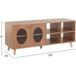 ΕΠΙΠΛΟ ΤΗΛΕΟΡΑΣΗΣ RILLION HM9879 ΜΕΛΑΜΙΝΗ ΣΕ SONAMA 120x40x50Yεκ - Image 2