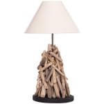 ΕΠΙΤΡΑΠΕΖΙΟ ΦΩΤΙΣΤΙΚΟ TWIGGY HM4423 DRIFTWOOD & ΛΕΥΚΟ ΚΑΠΕΛΟ Φ35x61Υεκ.