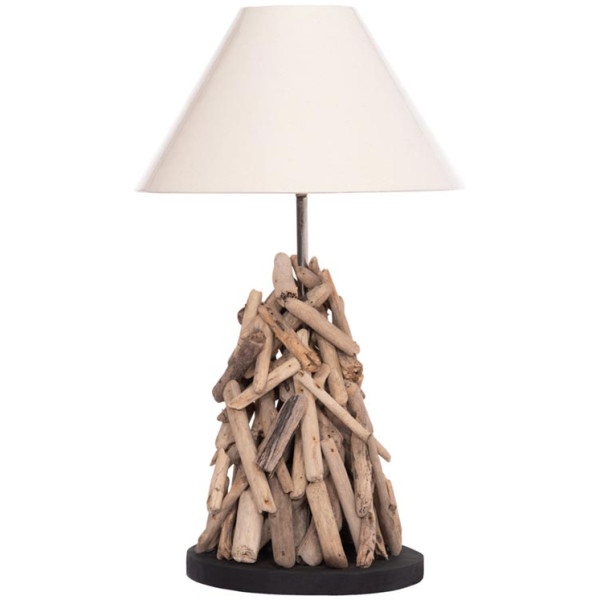 ΕΠΙΤΡΑΠΕΖΙΟ ΦΩΤΙΣΤΙΚΟ TWIGGY HM4423 DRIFTWOOD & ΛΕΥΚΟ ΚΑΠΕΛΟ Φ35x61Υεκ.
