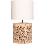 ΕΠΙΤΡΑΠΕΖΙΟ ΚΥΛΙΝΔΡΙΚΟ ΦΩΤΙΣΤΙΚΟ TWIGGY HM4427 DRIFTWOOD & ΜΠΕΖ ΚΑΠΕΛΟ Φ24.5x45Υεκ.