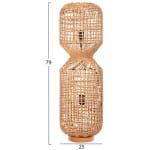 ΦΩΤΙΣΤΙΚΟ ΔΑΠΕΔΟΥ HM4359 ΜΕΤΑΛΛΟ-PAPER ROPE ΣΕ ΚΑΦΕ-2 ΛΑΜΠΕΣ Φ25x78,5Υεκ. - Image 2