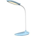 ΦΩΤΙΣΤΙΚΟ ΓΡΑΦΕΙΟΥ LED BLAIN HM4444.03 ΓΑΛΑΖΙΟ-ΛΕΥΚΟ ABS 13,6x17,7x40Υ εκ.