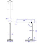 ΦΩΤΙΣΤΙΚΟ ΓΡΑΦΕΙΟΥ LED BLAIN PRO HM4448.02 ΜΑΥΡΟ ΧΡΩΜΑ ABS 17,3x12,5x39,9Υεκ. - Image 2