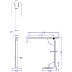 ΦΩΤΙΣΤΙΚΟ ΓΡΑΦΕΙΟΥ LED BLAIN PRO HM4448.07 ΓΚΡΙ ΧΡΩΜΑ ABS 17,3x12,5x39,9Υεκ. - Image 2