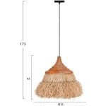 ΦΩΤΙΣΤΙΚΟ ΟΡΟΦΗΣ SIFO HM4714 ΚΑΠΕΛΟ ΙΝΕΣ SISAL & ΜΠΑΝΑΝΑΣ-ΦΥΣΙΚΟ & MIX Φ35x45Υεκ. - Image 2