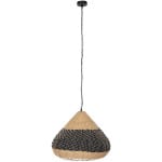 ΦΩΤΙΣΤΙΚΟ ΟΡΟΦΗΣ ΚΡΕΜΑΣΤΟ HM4354 ΦΥΣΙΚΟ RAΤΤΑΝ-PAPER ROPE-ΦΥΣΙΚΟ&ΜΑΥΡΟ Φ54x42-145Υεκ.
