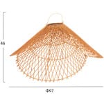 ΦΩΤΙΣΤΙΚΟ ΟΡΟΦΗΣ ΚΡΕΜΑΣΤΟ HM7880.02 RATTAN ΣΕ ΜΠΕΖ ΤΗΣ ΑΜΜΟΥ ΧΡΩΜΑ Φ97x46Υεκ - Image 2