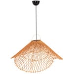 ΦΩΤΙΣΤΙΚΟ ΟΡΟΦΗΣ ΚΡΕΜΑΣΤΟ HM7880.02 RATTAN ΣΕ ΜΠΕΖ ΤΗΣ ΑΜΜΟΥ ΧΡΩΜΑ Φ97x46Υεκ