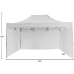 GAZEBO ΕΠΑΓΓΕΛΜΑΤΙΚΟ ΒΑΡΕΩΣ ΤΥΠΟΥ CRESSEN HM21098.01 ΠΤΥΣΣΟΜΕΝΟ ΑΛΟΥΜΙΝΙΟΥ 3x4,5x3,4Yμ - Image 2