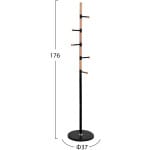 ΚΑΛΟΓΕΡΟΣ MERCURY HM8609.02 ΞΥΛΟ ΟΞΙΑ- ΜΑΥΡΟ ΜΕΤΑΛΛΟ ΜΕ ΜΑΥΡΟ ΜΑΡΜΑΡΟ Φ37X176Υεκ. - Image 2