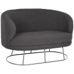 ΚΑΝΑΠΕΣ 2ΘΕΣΙΟΣ ARIEN HM8492.21 ΓΚΡΙ ΜΠΟΥΚΛΕ ΜΕ ΑΣΗΜΙ ΒΑΣΗ 130X75X85Yεκ.