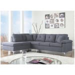 ΚΑΝΑΠΕΣ ΓΩΝΙΑ ΑΡΙΣΤΕΡΗ ZAILA HM3087L ΥΦΑΣΜΑ ΓΚΡΙ 282x197x90 εκ. - Image 2