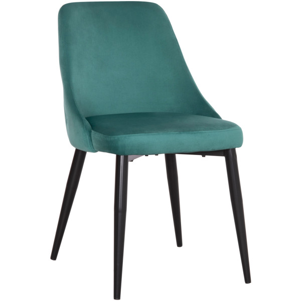 ΚΑΡΕΚΛΑ SERENITY HM8527.13 ΒΕΛΟΥΔΟ ΧΡΩΜΑ ΜΕΝΤΑ- ΜΑΥΡΑ ΜΕΤΑΛΛΙΚΑ ΠΟΔΙΑ 51x54x83,5Υεκ.