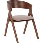 ΚΑΡΕΚΛΑ NEKKER HM9739.01 RUBBERWOOD ΣΕ ΚΑΡΥΔΙ-ΜΠΕΖ ΥΦΑΣΜΑ ΚΑΘΙΣΜΑ 56x55x78Yεκ.