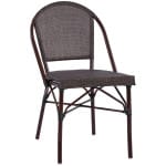 ΚΑΡΕΚΛΑ PRETORIA ΜΕΤΑΛΛΙΚΗ BAMBOO LOOK ΚΑΦΕ HM5718 54x62x89 εκ.