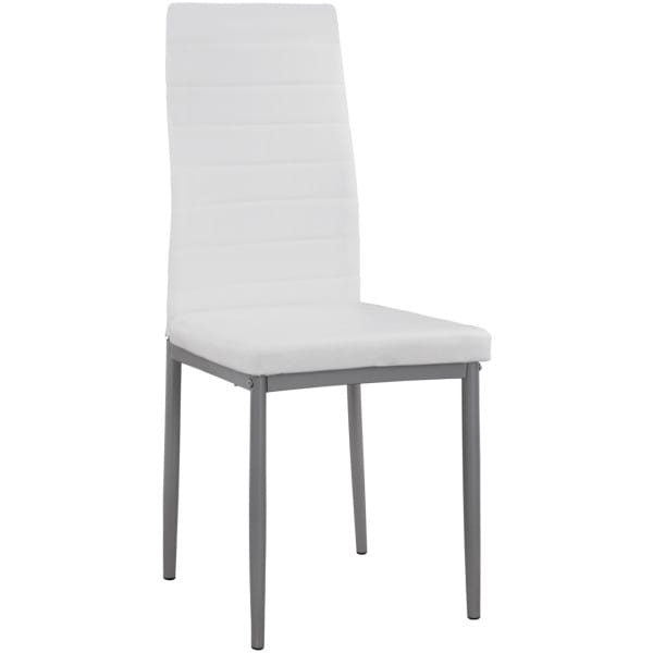 ΚΑΡΕΚΛΑ ΜΕΤΑΛΛΙΚΗ LADY HM0037.11 ΛΕΥΚΟ PU ΜΕΤΑΛΛΙΚΟ ΣΚΕΛΕΤΟ K/D 40x48x95 εκ. - Image 1