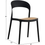 ΚΑΡΕΚΛΑ ΠΟΛΥΠΡΟΠΥΛΕΝΙΟΥ ΜΑΥΡΗ-ΜΠΕΖ CLEO HM5936.02 41x53x81Υ εκ. - Image 2