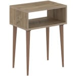 ΚΟΜΟΔΙΝΟ TODD HM18183.04 ΜΕΛΑΜΙΝΗ ΟΑΚ-ΠΟΔΙΑ ΦΥΣΙΚΟ 45x30x58Υεκ.