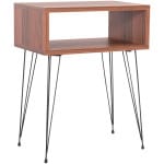 ΚΟΜΟΔΙΝΟ TODD HM18184.05 ΜΕΛΑΜΙΝΗ ΣΕ ΚΑΡΥΔΙ-ΜΕΤΑΛ.ΜΑΥΡΑ ΠΟΔΙΑ 45.5x29.5x58.5Υεκ.