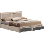 ΚΡΕΒΑΤΙ CAPRI HM312.14 ΜΕ 2 ΣΥΡΤΑΡΙΑ SONAMA-ΑΝΘΡΑΚΙ ΓΙΑ ΣΤΡΩΜΑ 150x200εκ.