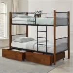 ΚΡΕΒΑΤΙ ΚΟΥΚΕΤΑ ΜΕ ΕΠΙΔΑΠΕΔΙΑ ΣΥΡΤΑΡΙΑ RAYVEN HM21119 ΞΥΛΟ-ΜΕΤΑΛΛΟ--ΓΙΑ 90x190εκ - Image 2