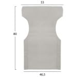 ΜΑΞΙΛΑΡΙ TEXTILENE 600gr/m2 2X1 ΕΚΡΟΥ ΓΙΑ ΠΟΛΥΘΡΟΝΑ ΣΚΗΝΟΘΕΤΗ HM5272.60 46.5Χ53Χ80Υεκ. - Image 2