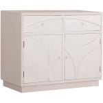 ΜΠΟΥΦΕΣ ΣΕΙΡΑ SANTORINI HM18046 MDF ΣΕ ΥΠΟΛΕΥΚΟ ΧΡΩΜΑ-2 ΣΥΡΤΑΡΙΑ & 2 ΠΟΡΤΕΣ 107x38x82,5Υεκ.