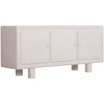 ΜΠΟΥΦΕΣ ΣΕΙΡΑ SANTORINI HM18068 MDF ΣΕ ΥΠΟΛΕΥΚΟ ΧΡΩΜΑ-3 ΠΟΡΤΕΣ 140x38x64Υεκ.