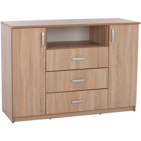 ΜΠΟΥΦΕΣ ΜΕ 2 ΝΤΟΥΛΑΠΙΑ Κ 3 ΣΥΡΤΑΡΙΑ ADLER SONAMA OAK HM2430 120X45X85Yεκ. - Image 1