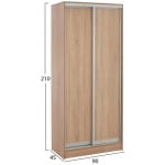 ΝΤΟΥΛΑΠΑ ΣΥΡΟΜΕΝΗ ADLER ΜΕΛΑΜΙΝΗΣ 90x45x210Yεκ. ΒΕΓΓΕ 2ΦΥΛΛΗ HM2436.02 - Image 2