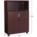 ΝΤΟΥΛΑΠΙ ΓΡΑΦΕΙΟΥ VALORA ΕΠΑΓΓΕΛΜΑΤΙΚΟ HM2058.12 WENGE 80x38x118,5 - Image 2