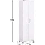 ΠΑΠΟΥΤΣΟΘΗΚΗ-ΝΤΟΥΛΑΠΑ CLUSE HM2403.03 ΜΕΛΑΜΙΝΗ ΛΕΥΚΟ ΧΡΩΜΑ 60Χ36,5Χ186,5Υεκ. - Image 2