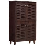 ΠΑΠΟΥΤΣΟΘΗΚΗ-ΝΤΟΥΛΑΠΙ KABIRA 4 ΠΟΡΤΕΣ HM2210.01 WENGE 77Χ34Χ123εκ.