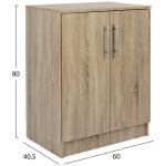 ΠΑΠΟΥΤΣΟΘΗΚΗ ΝΤΟΥΛΑΠΙ EMERIE HM2206.02 SONAMA 60X40,5X80 εκ. - Image 2